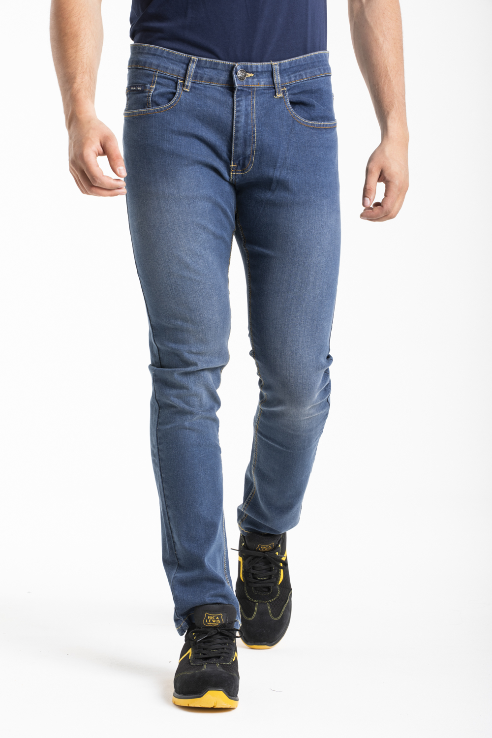 Jeans Fibreflex® Rica Lewis vestibilità straight denim spazzolato-image
